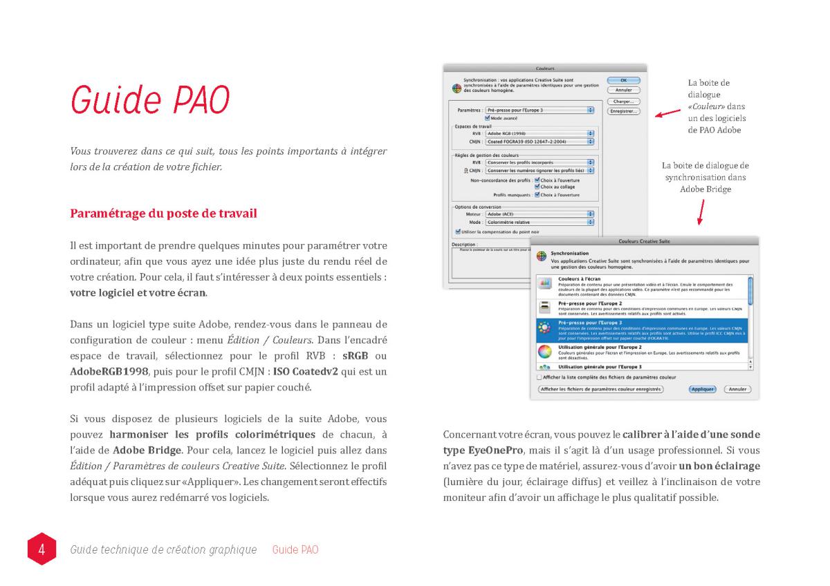 Guide pao - paramétrage poste travail